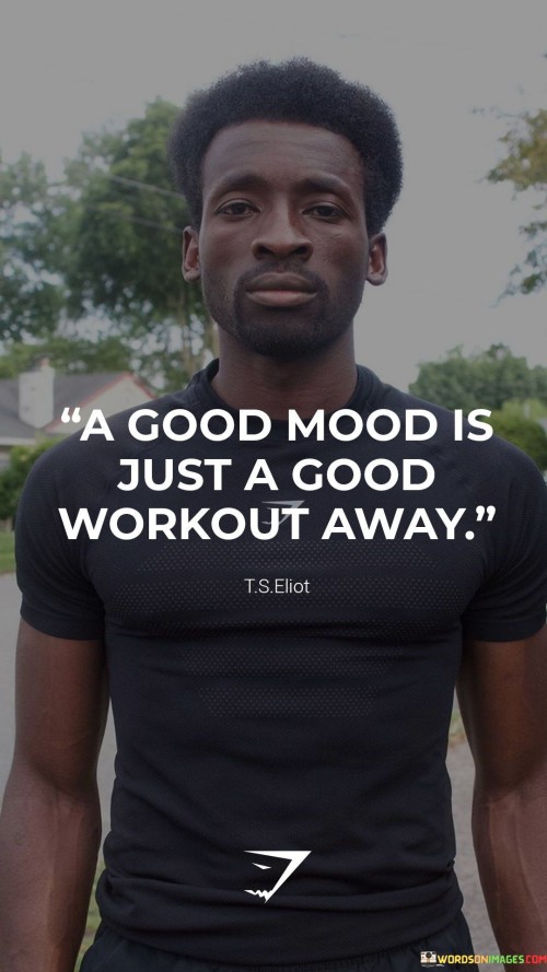 A Good Mood Is Just A Good Workout Away Quotes
