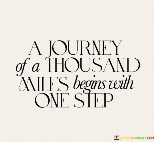 A Journey Of A Thousand Wiles Begins With One Step Quotes