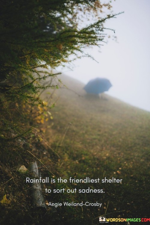 Rainfall Is The Friendliest Shelter To Sort Out Sadness Quotes