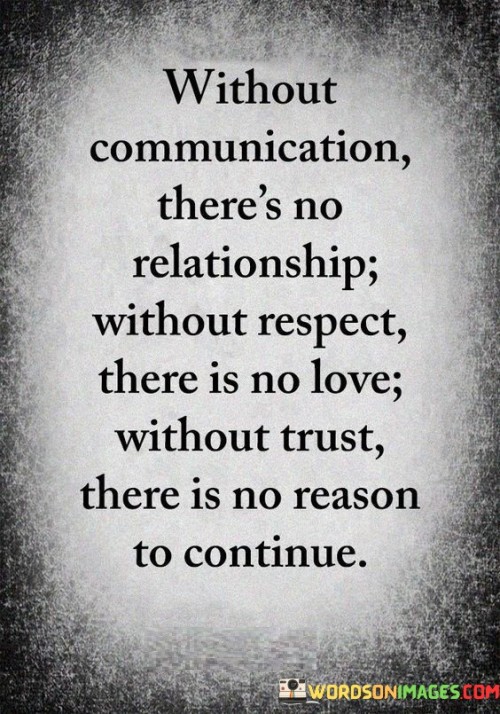 Without Communication There's No Relationship Quotes