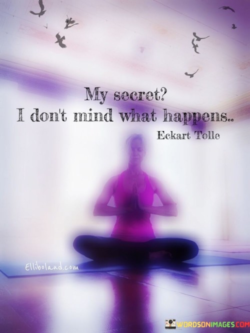 My Secret I Don't Mind What Happens.. Quotes