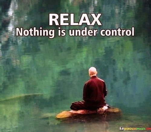 Relax Nothing Is Under Control Quotes