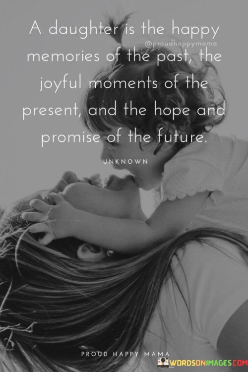 A Daughter Is The Happy Memories Of The Past Quotes