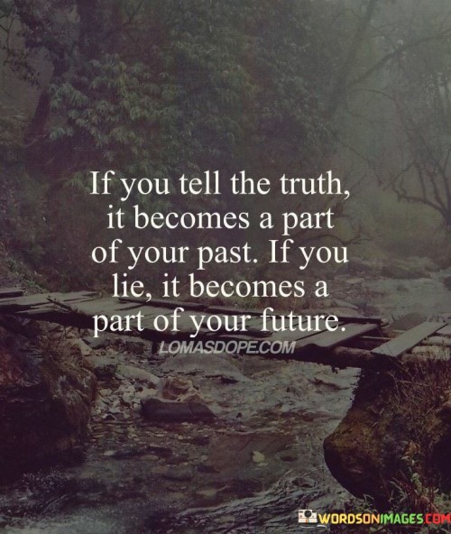 If You Tell The Truth It Becomes A Part Of Your Past Quotes