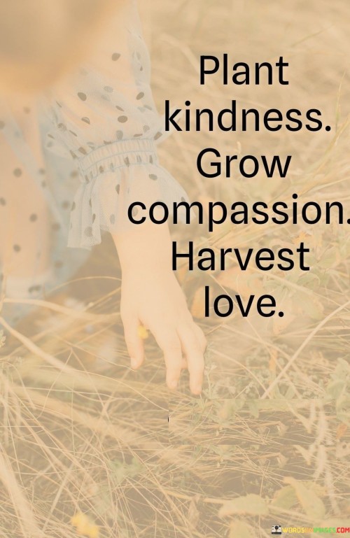 Plant Kindness Grow Compassion.harvest Love. Quotes