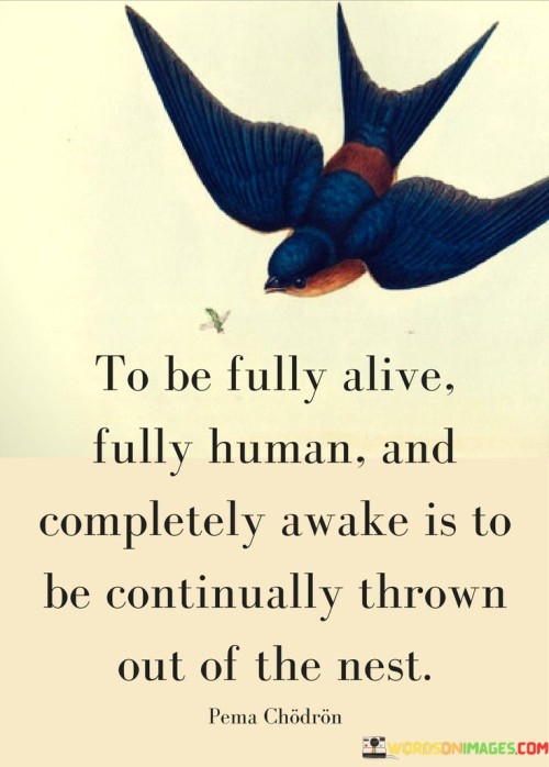 To Be Fully Alive Fully Human And Completely Awake Is To Be Quotes