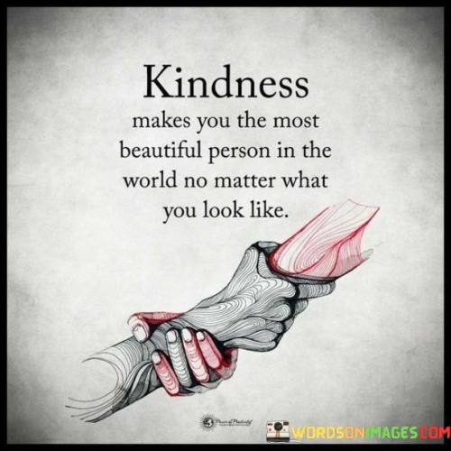 Kindness Makes You The Most Beautiful Person Inthe Quotes