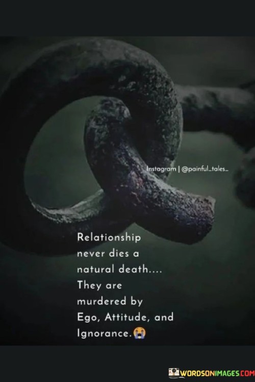 Relationship Never Dies A Natural Death They Are Murdered Quotes