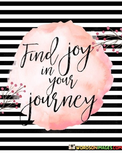 Find Joy In Your Journey Quotes