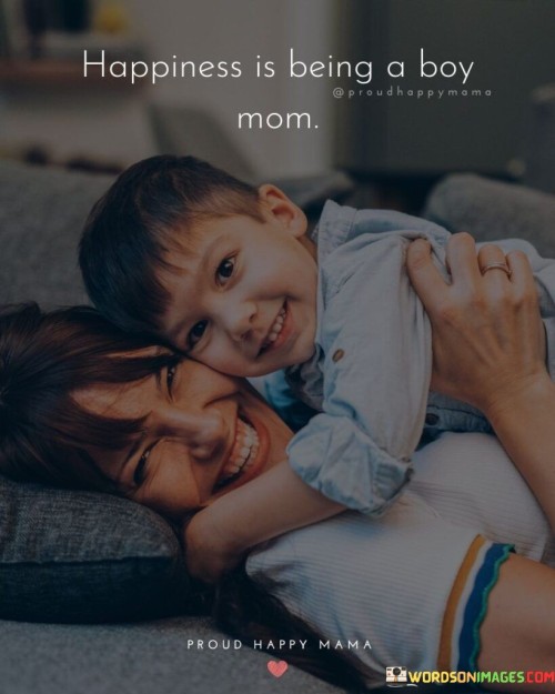 Happiness Is Being A Boy Mom Quotes