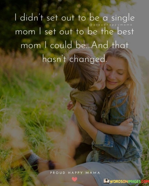 I Didn't Set Out To Be A Single Mom Set Out To Be Quotes