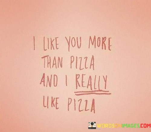 I Like You More Than Pizza And I Really Like Pizza Quotes