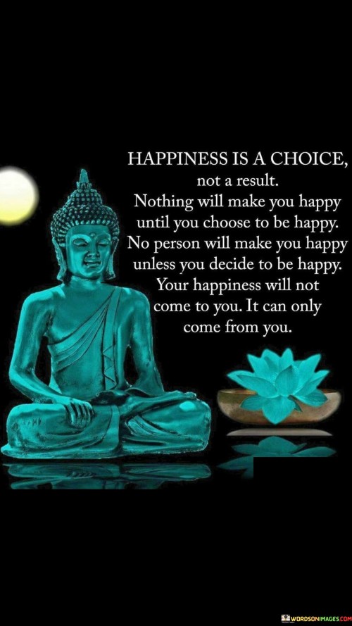 Happiness Is A Choice Not A Result Quotes