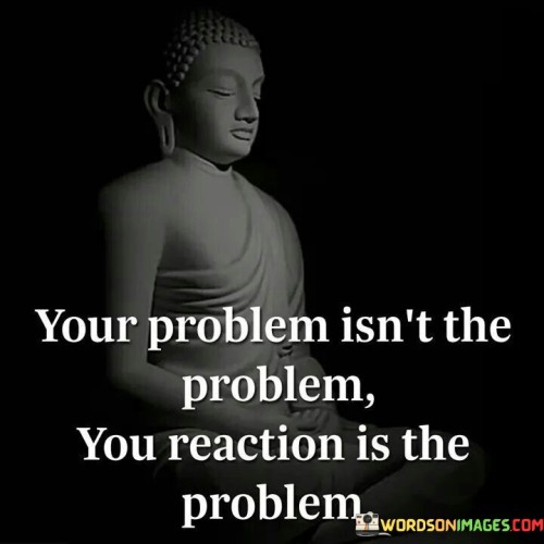 Your Problem Isn't The Problem You Reaction Quotes