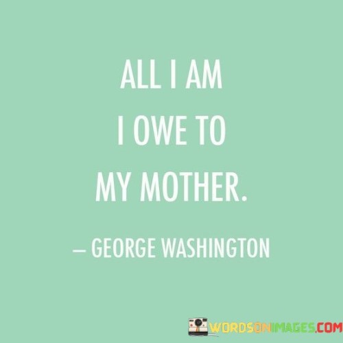 All I Am I Owe To My Mother Quotes