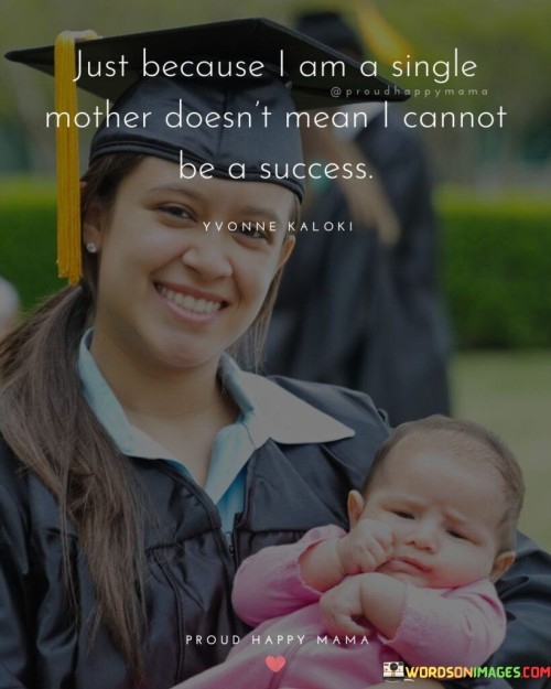 Just Because I Am A Single Mother Doesn't Mean Quotes