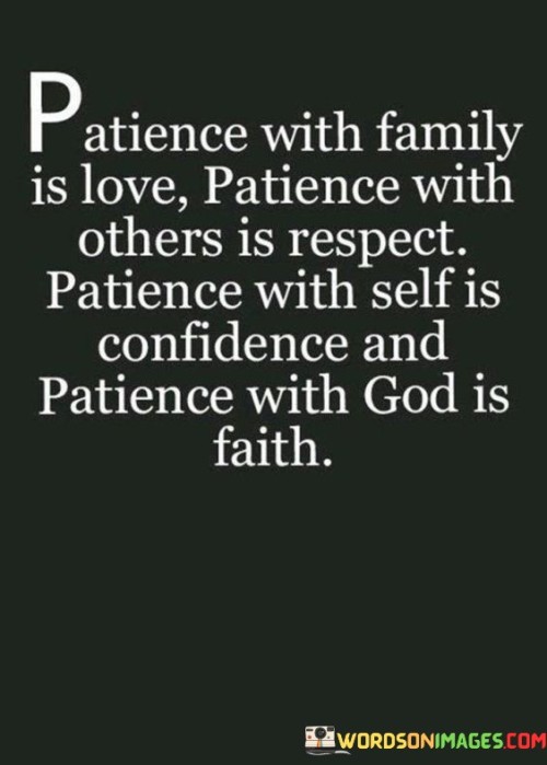 Patience With Family Is Love Patience With Quotes