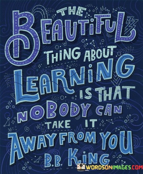 The Beautiful Thing About Learning Quotes