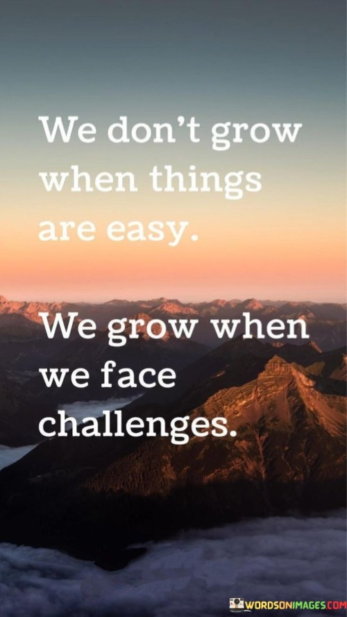 Think of this quote like a little plant. When the sun shines, and there's plenty of water, the plant doesn't really have to struggle. It's like when things are easy for us, we might not learn as much or become stronger.

But when the plant faces strong winds or not enough water, it has to work hard to survive. Just like us, when we face challenges, we have to use our brains and our hearts to figure things out. This helps us learn and become better at handling tough situations.

So, the quote is saying that even though it might be tough, facing challenges is like exercise for our minds and hearts. Just like how a plant grows stronger by facing storms, we too grow and become stronger when we face difficulties in life.