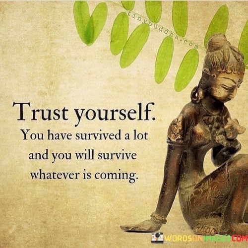 Trust Yourself You Have Survived A Lot And Quotes