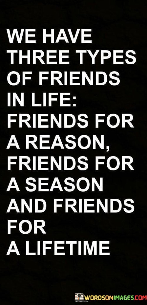 We Have Three Types Of Friends In Life Friends For A Reason Quotes