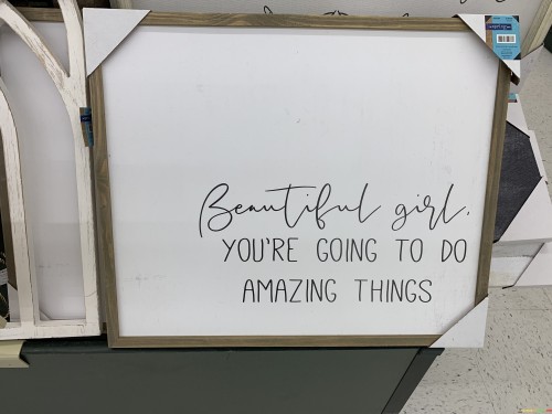 he phrase "You're Going To Do Amazing Things" serves as a motivational prediction of future success. It instills confidence and optimism by affirming the individual's ability to accomplish extraordinary endeavors. This part of the quote reinforces the belief in their skills, aspirations, and capacity to create a positive impact. It serves as a reminder that every person possesses the potential to make a difference and leave a mark on the world.

In essence, the quote encapsulates a message of positivity, self-assurance, and anticipation for a bright future. It emphasizes recognizing one's inner qualities and believing in their ability to achieve greatness. It's a reminder that regardless of challenges, every individual has the potential to embark on an inspiring journey and accomplish remarkable things.