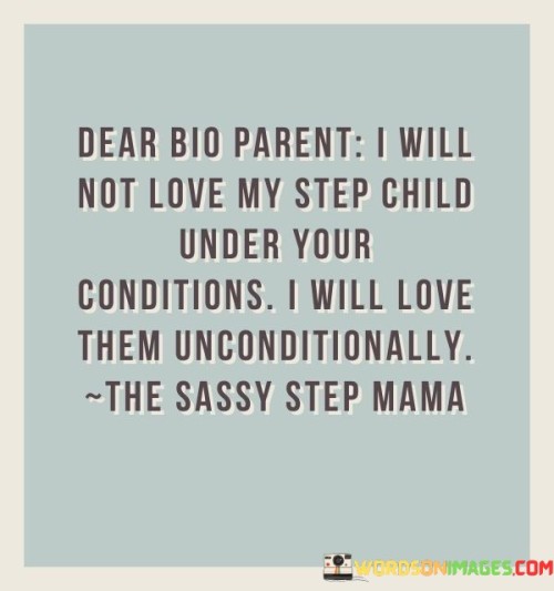 Dear Bio Parent I Will Not Love My Step Quotes