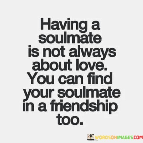 Having A Soulmate Is Not Always About Love Quotes