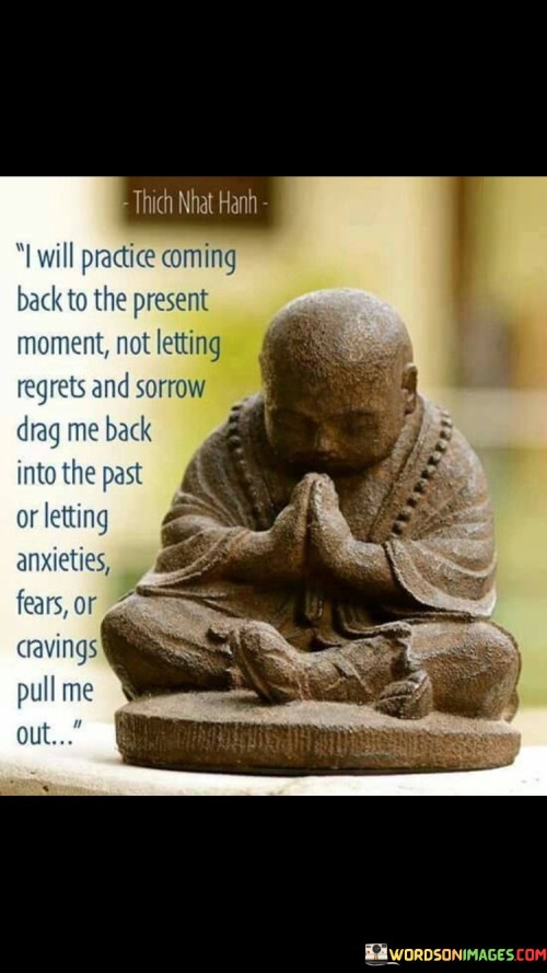 I Will Practice Coming Back To The Present Moment Not Quotes