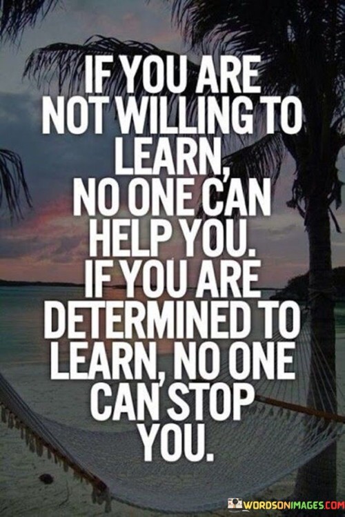 If You Are Not Willing To Learn No One Quotes