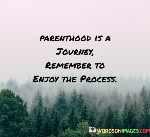 Parenthood Is A Journey Remember Quotes