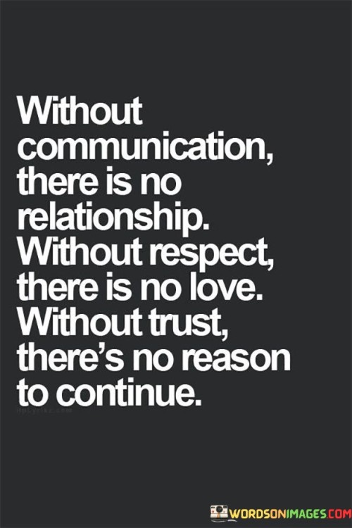 Without Communication There Is No Relationship Quotes