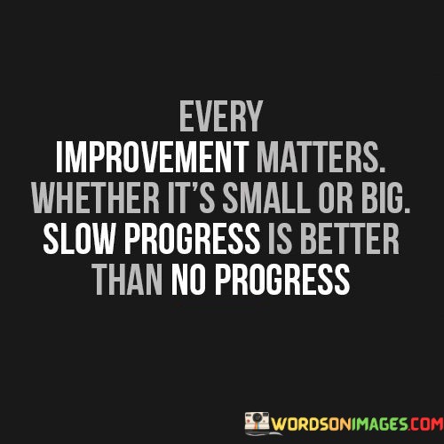 Every Improvement Matters Whether It's Small Quotes