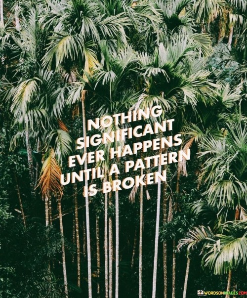 Nothing Significant Ever Happens Until A Pattern Is Quotes