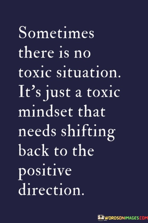 Sometimes There Is No Toxic Situation Quotes