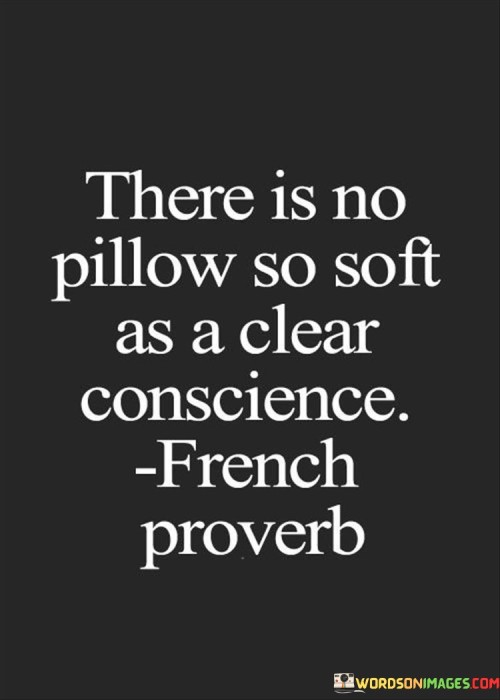 There Is No Pillow So Soft As A Clear Quotes