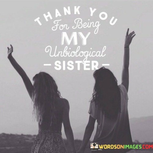 Thank You For Being My Unbiological Sister Quotes