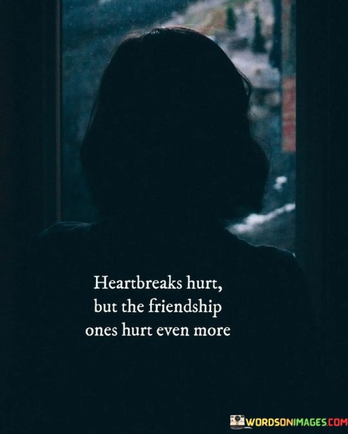 Heartbreaks Hurt But The Friendship Once Hurt Even More Quotes