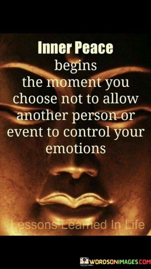 Inner Peace Begins The Moment Quotes