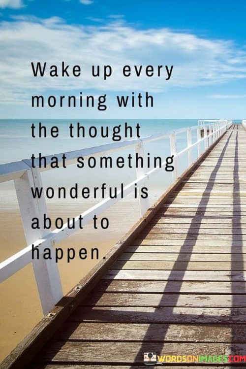 Wake Up Every Morning With The Thought Quotes