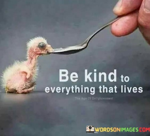 Be Kind To Everything That Lives Quotes