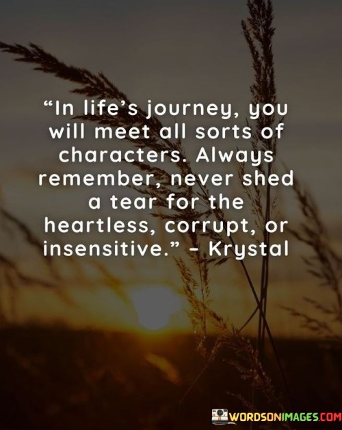 In Life's Journey You Will Meet All Sorts Of Characters Quotes