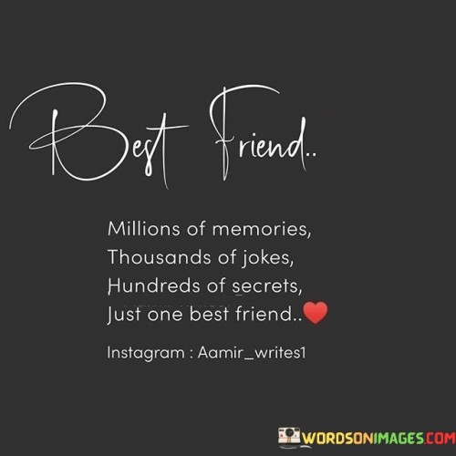 Best Friend Millions Of Memories Thousands Quotes