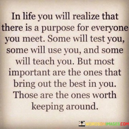 In Life You Will Realize That There Is A Purpose Quotes