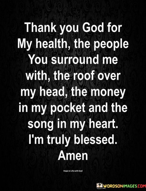 Thank You God For My Health Quotes