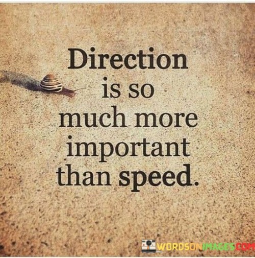 Direction Is So Much More Important Than Speed Quotes