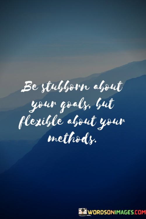 Be Stubborn About Your Goals But Quotes