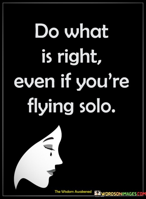 Do What Is Right Even If You're Flying Quotes