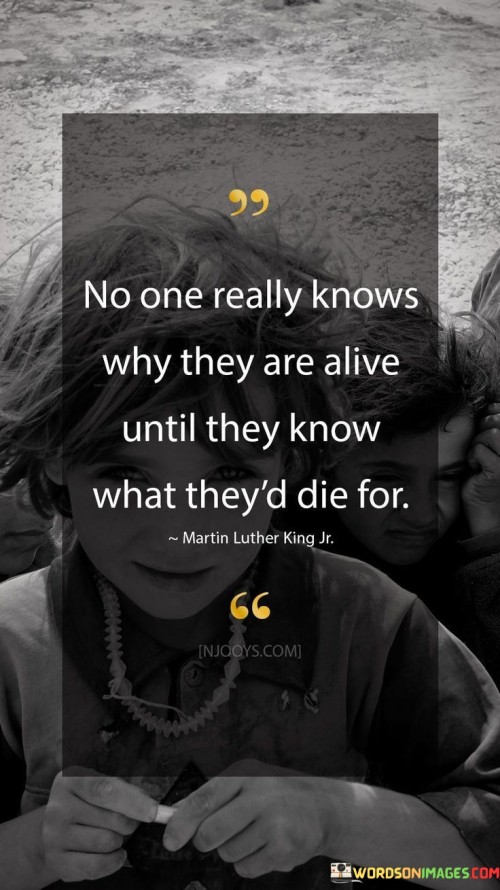 No One Really Knows Why They Are Alive Until Quotes