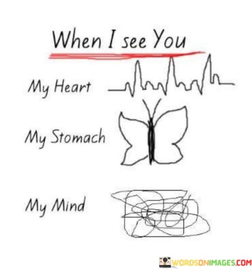 When I See You My Heart My Stomach Quotes